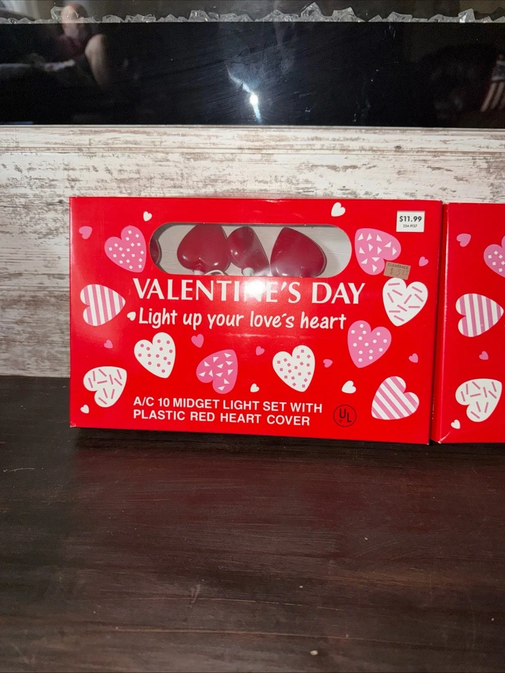 Valentine's Day Red Heart Light Set